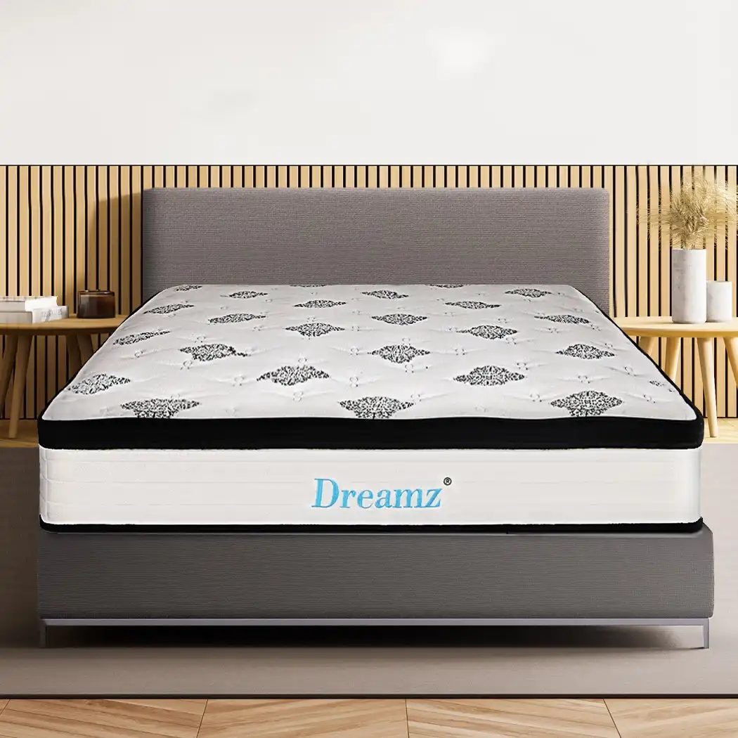 Dreamz Bedding Mattress Spring King Size Premium Bed Top Foam Medium Firm 30CM