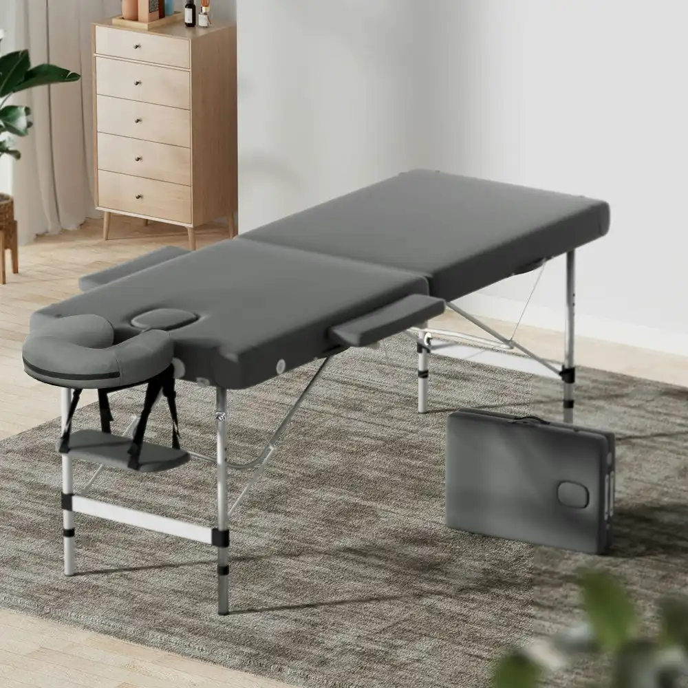 Zenses Massage Table Portable 2 Fold Bed Beauty Therapy 55cm