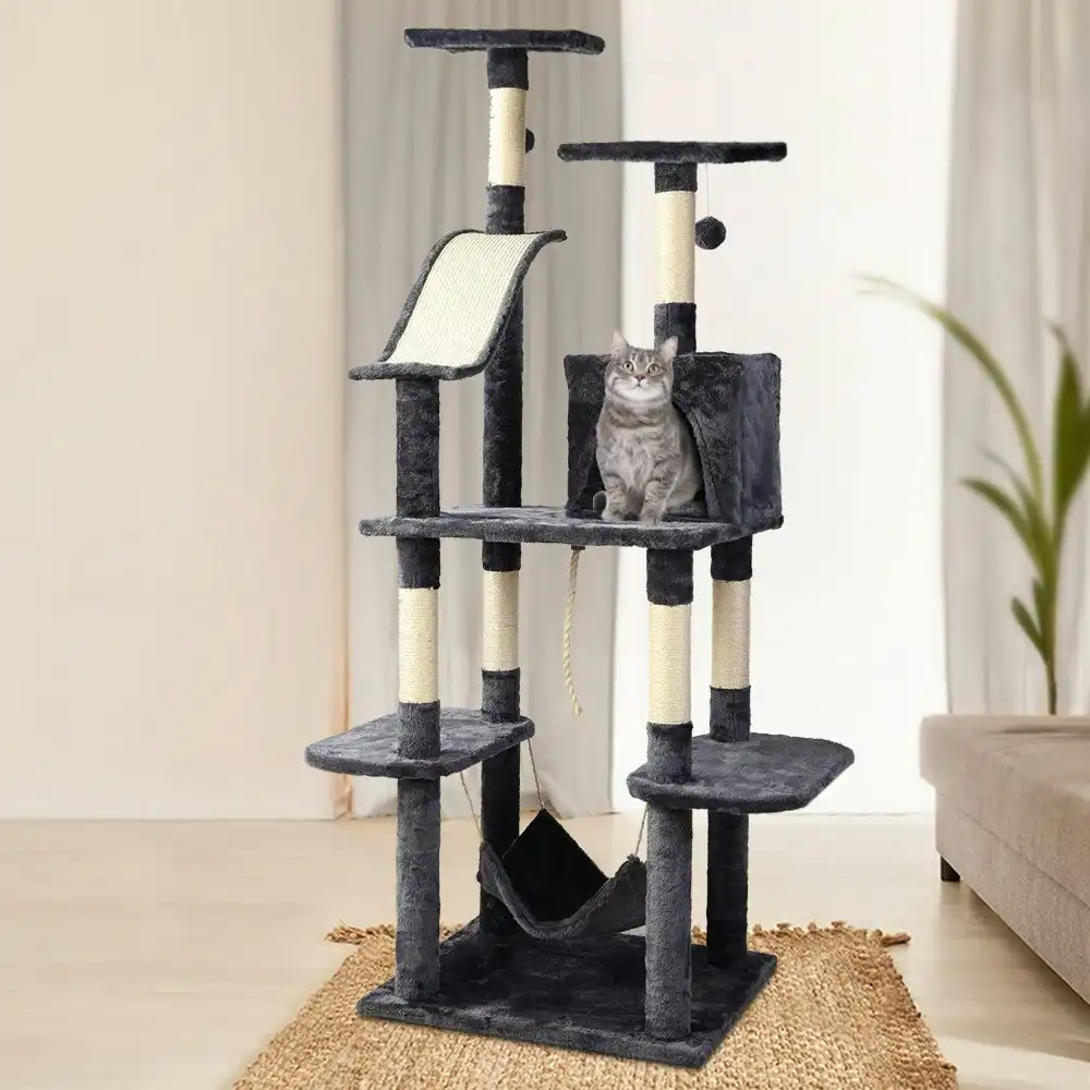 i.Pet Cat Tree 171cm Trees Scratching Post Scratcher Tower Condo House Furniture Wood