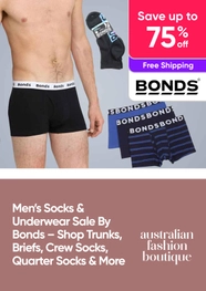 Mens Socks & Underwear Sale By Bonds - Save up to 75% Off